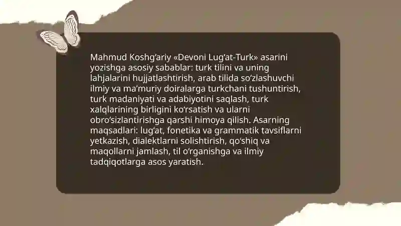 Mahmud Koshg’ariy “Devoni Lug’at-Turk” 4
