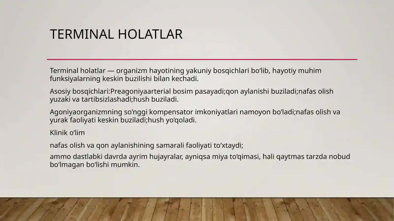 O‘lim haqida tushunchalar 4