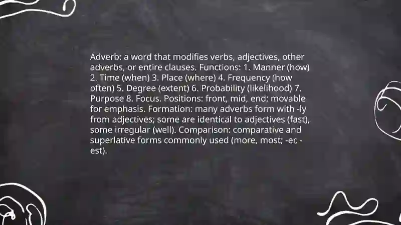 Adverb and adjective 4
