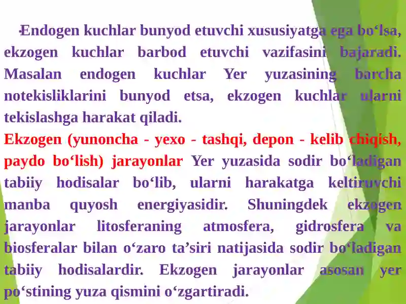 Ekzogen (Nurash) jarayoni 4