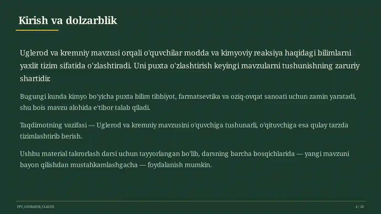 Uglerod va kremniy (9-sinf) 4