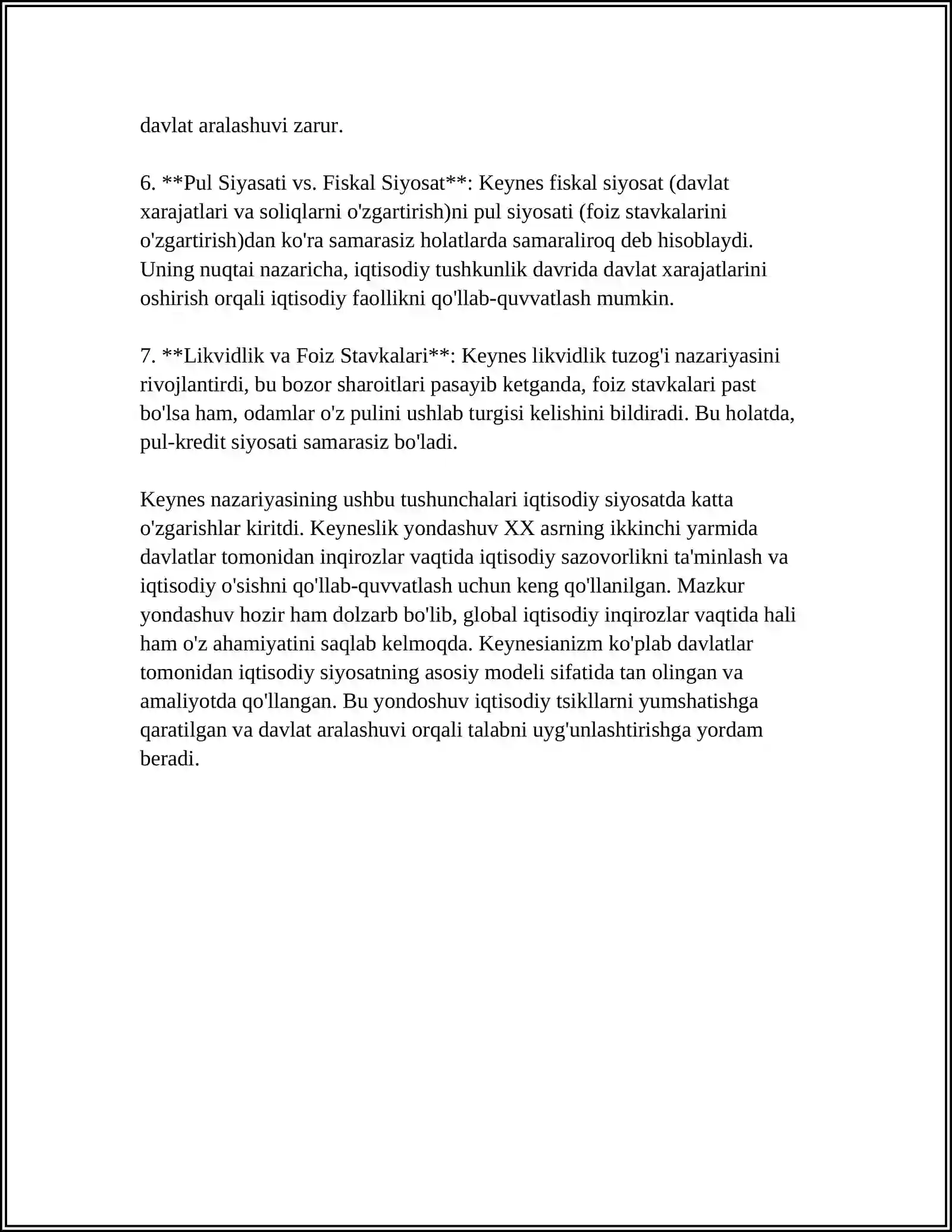 JON MEYNARD KEYNS TAʼLIMOTI VA KEYNSCHILIK 4