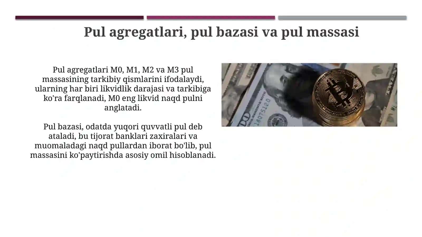 Pul muomilasi, pul-kredit tizimi va banklar 4