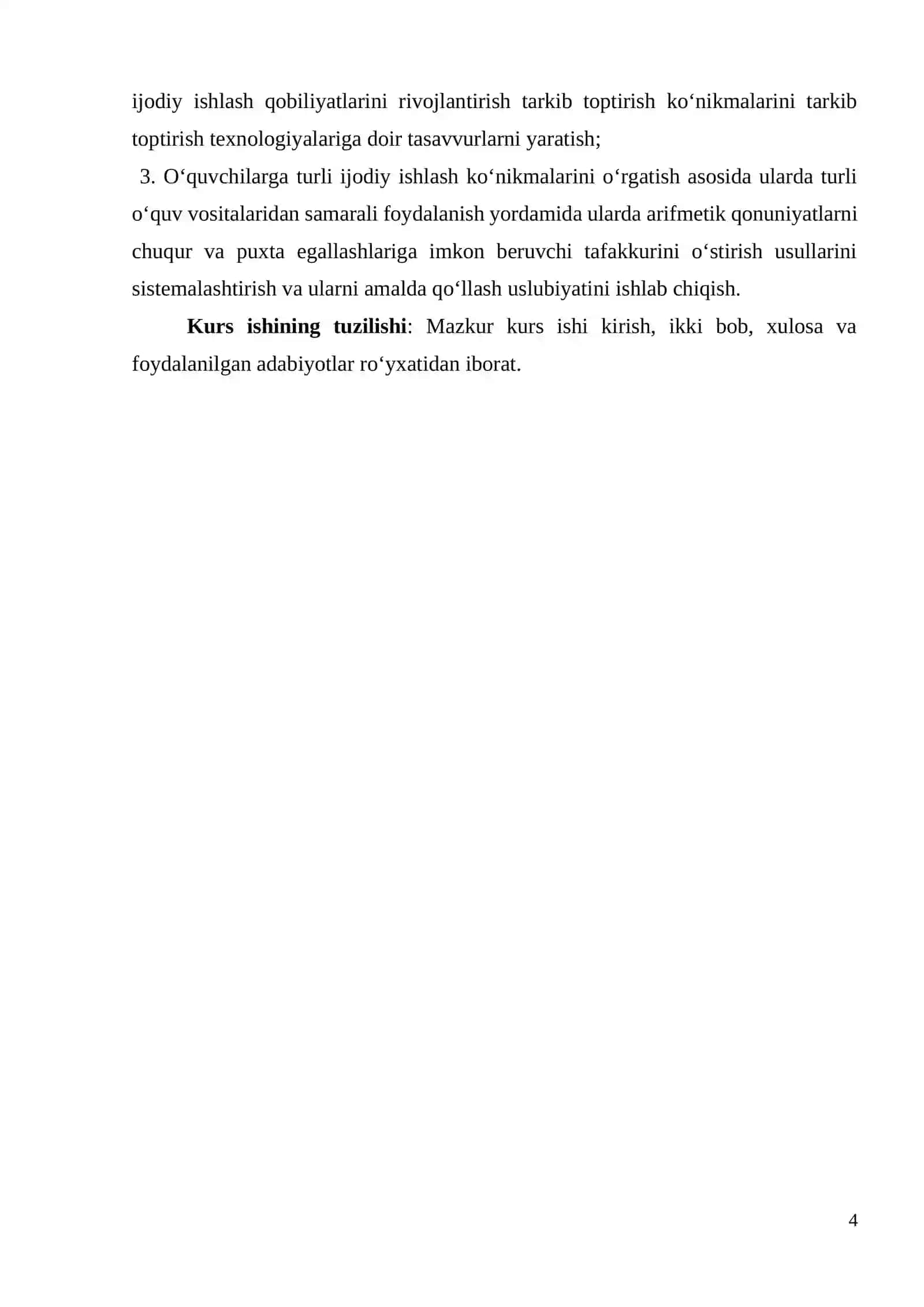 Boshlang’ich sinflarda matematikadan og’zaki va yozma hisoblashga doir didaktik o’yinlar tizimini ishlab chiqish metodikasi (2-sinf misolida) 4