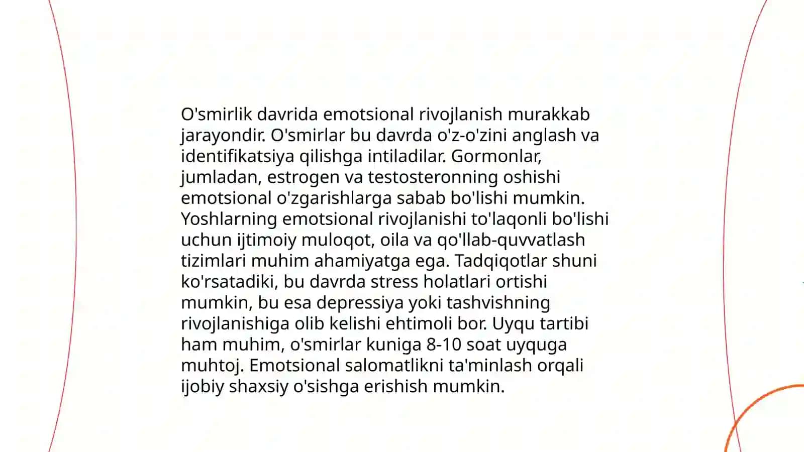 O'smirlik davrida psixik rivojlanish 4