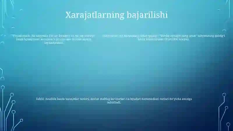 Davlat Byudjeti Va Davlat Maqsadli Jamg’Armalari Byudjetlari Harajatlari Ijrosi Hisobi 4