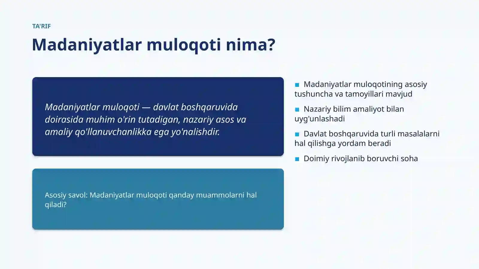 Madaniyatlar Muloqoti 4