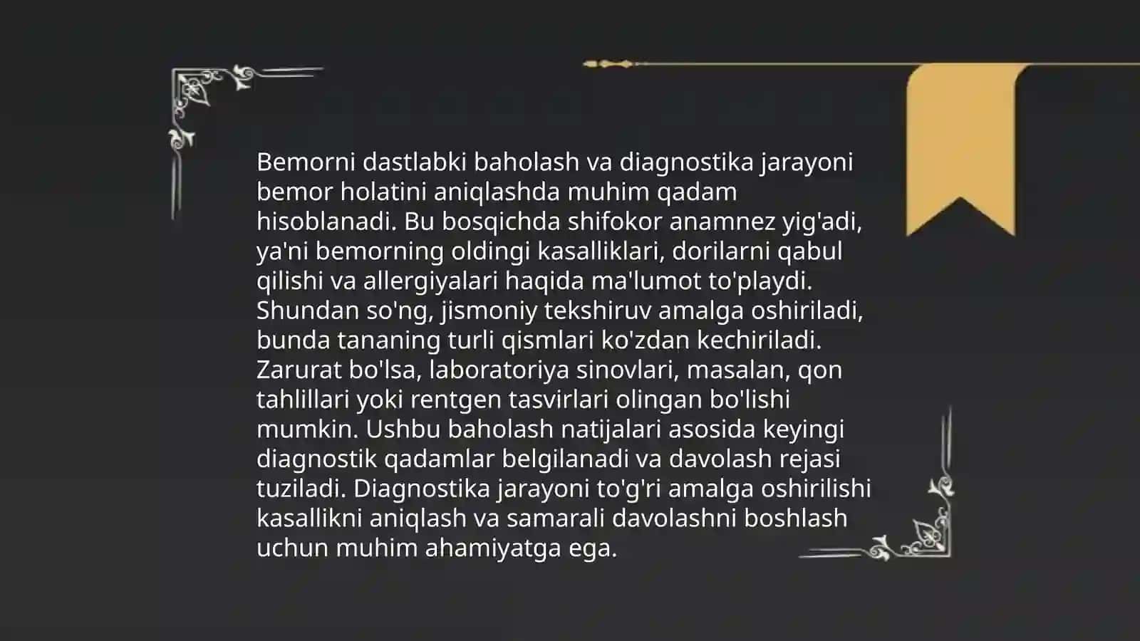 Stomatologik bemorlarni parvarishlash 4