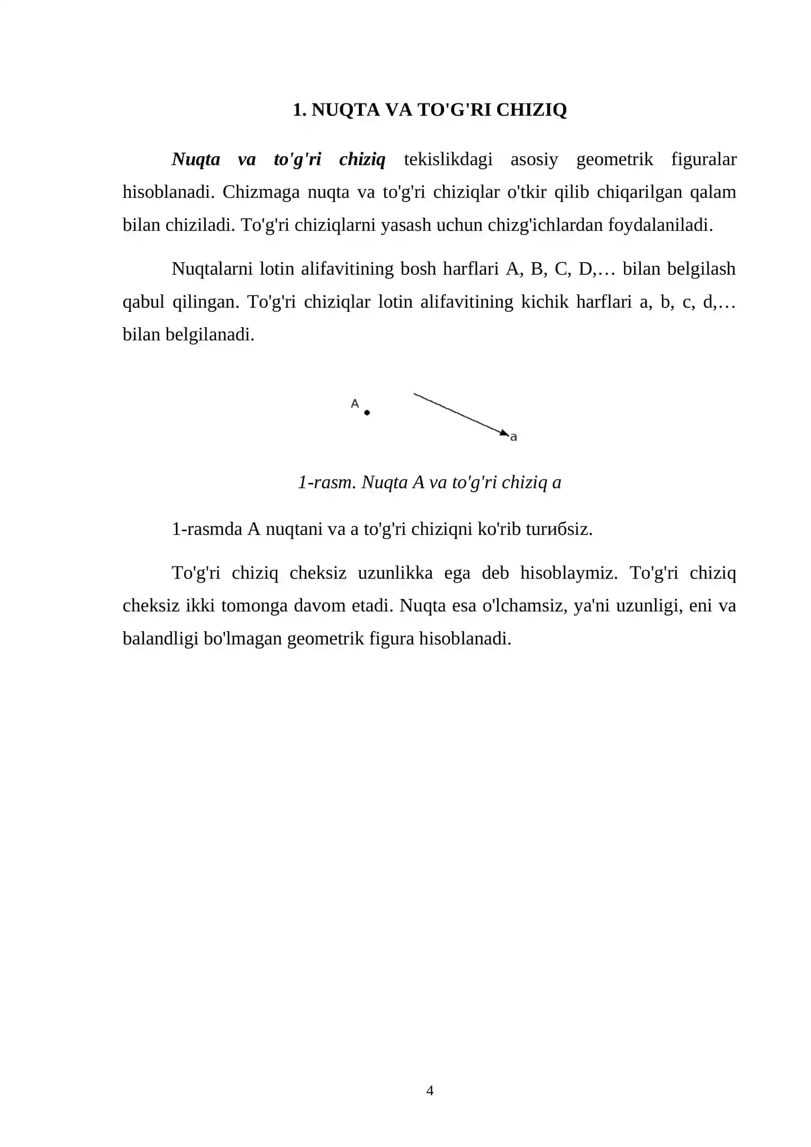 ENG SODDA GEOMETRIK FIGURALARNING ASOSIY XOSSALARI 4