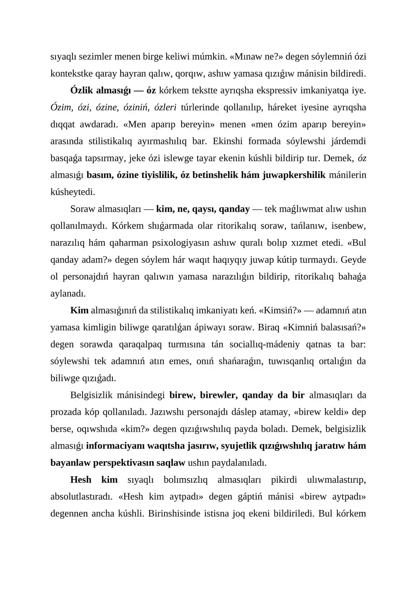 Almasıqtíń Stilistikasí 4