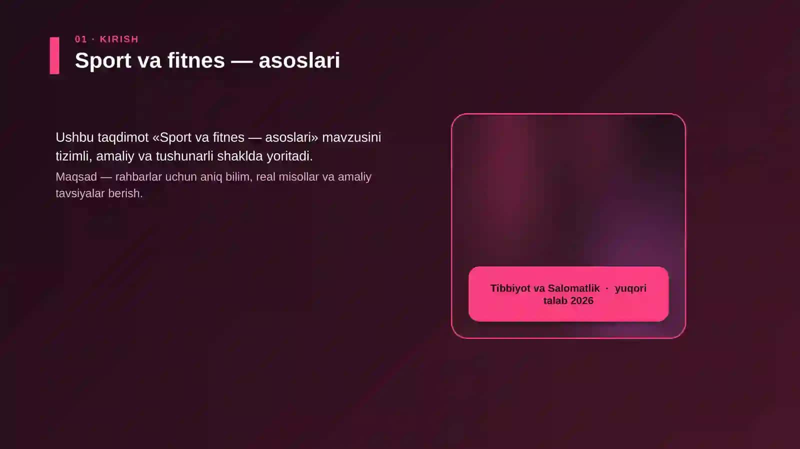 Sport va fitnes — asoslari 4