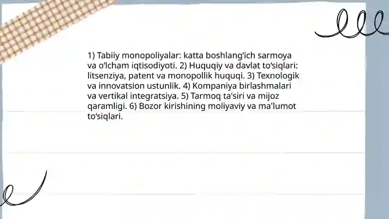 Raqobat va manapolya 4