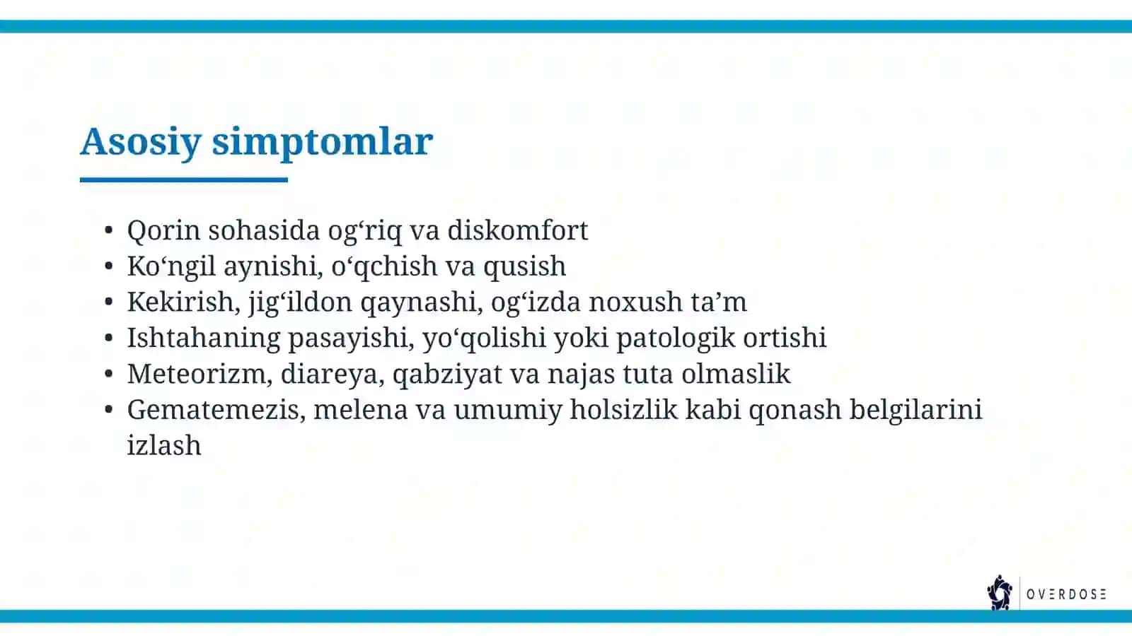 Hazm tizimi kasalliklarida bemorni parvarish va kuzatish 4