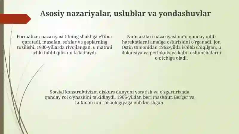 Diskurs tahlili: Ta'rif, mohiyat va tarixiy rivojlanish 4