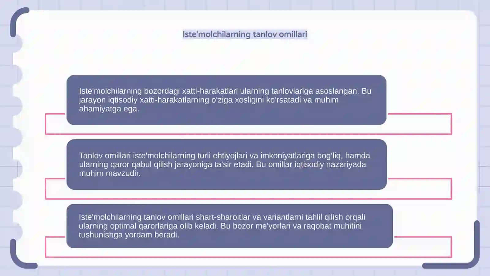 Iste'molchilarning bozordagi xatti-harakati va uning tanlovi nazariyasi 4