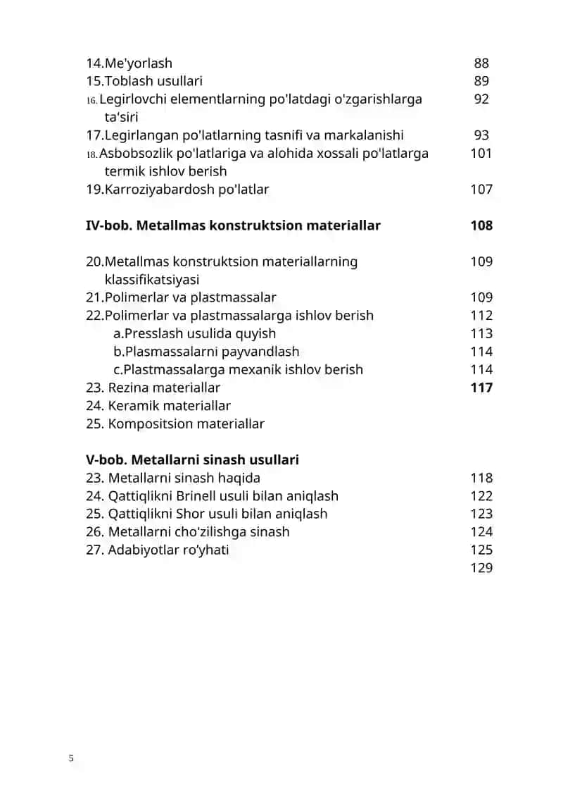 MATERIALSHUNOSLIK VA KONSTRUKSION MATERIALLAR TEHNOLOGIYASI (Elektron darslik) 4