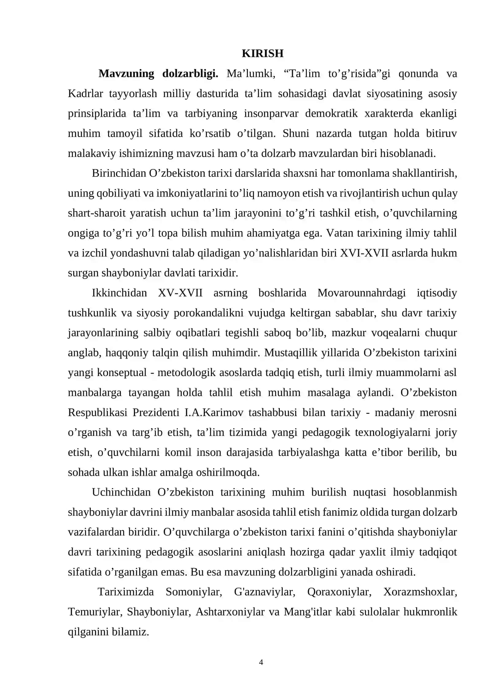 MOVAROUNNAHRDA SHAYBONIYLAR HUKMRONLIGINING OʻRNATILISHI 4