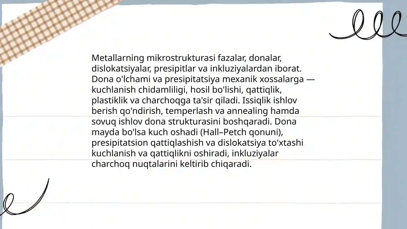 Materialshunoslik bo'limiga refirat tayyorlash 4