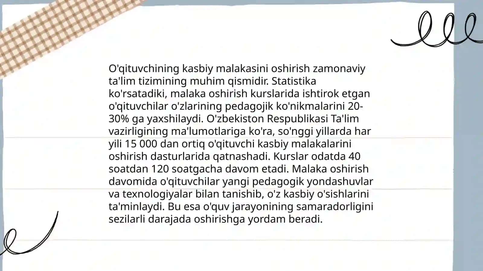 Pedagogik masala va vaziyatlarni yechishda kasbga oid bilimlardan foydalanish 4