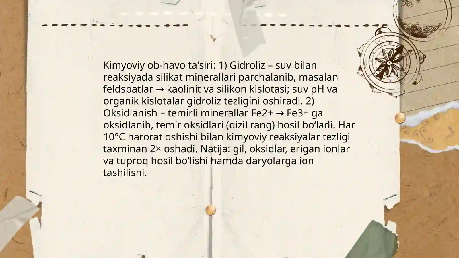 Ekzogen jarayonlar 4
