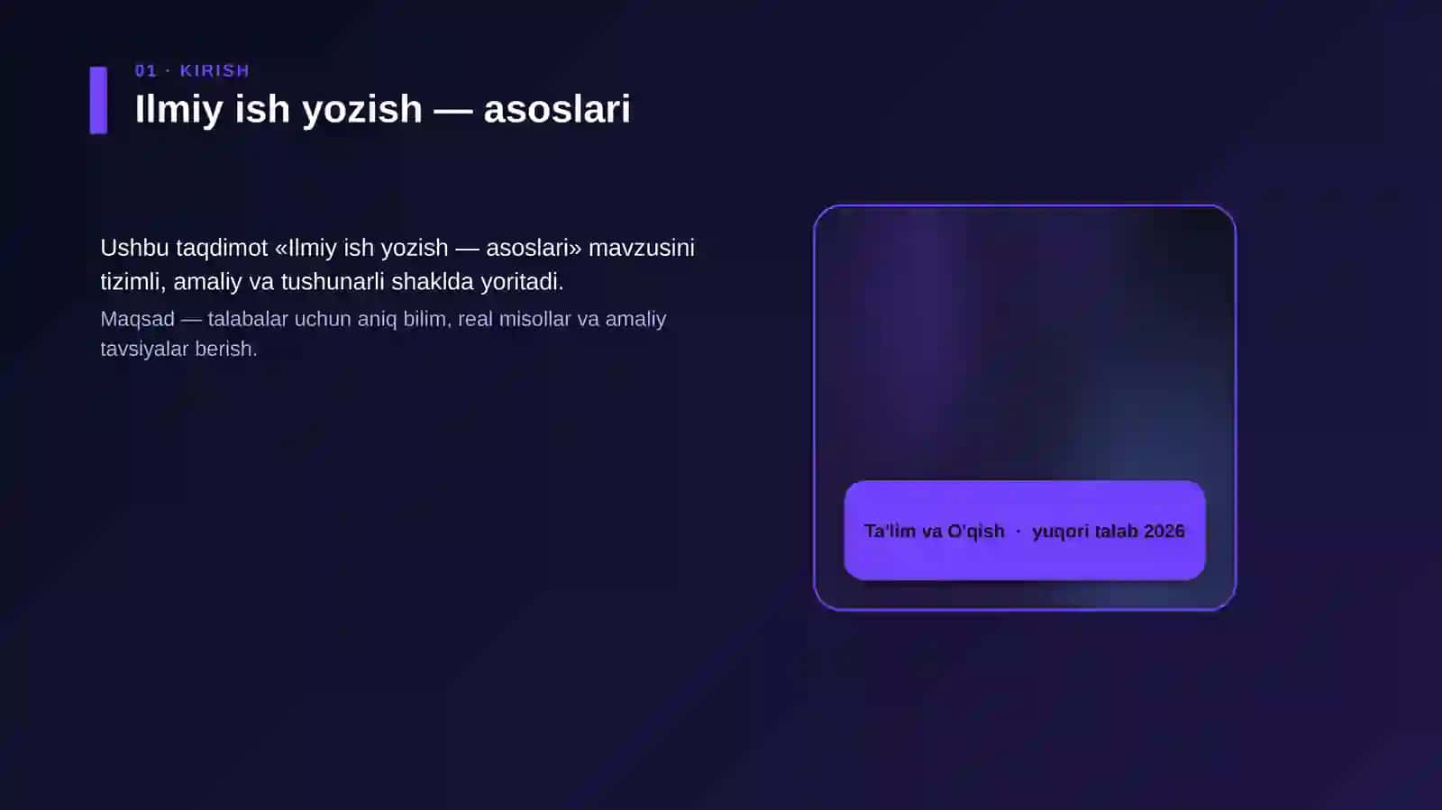 Ilmiy ish yozish — asoslari 4
