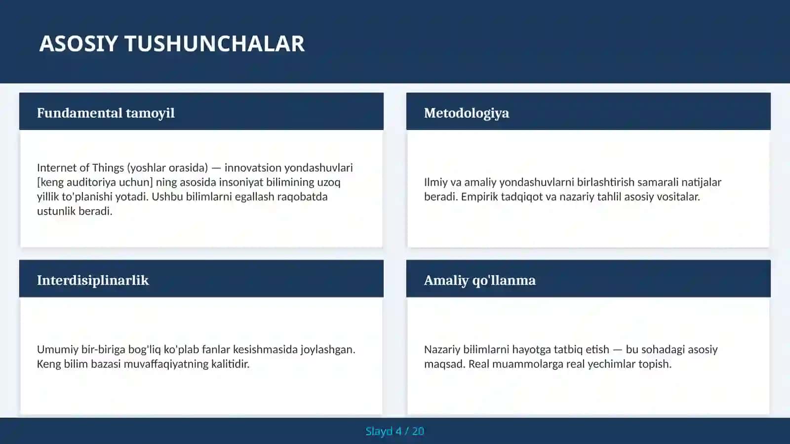 INTERNET OF THINGS (YOSHLAR ORASIDA) — INNOVATSION YONDASHUVLARI [KENG AUDITORIYA UCHUN] 4