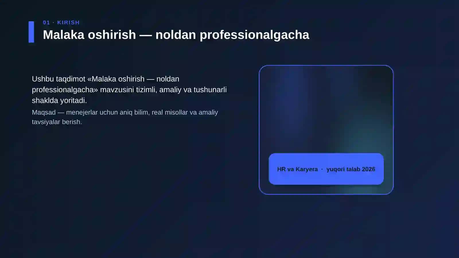 Malaka oshirish — noldan professionalgacha 3