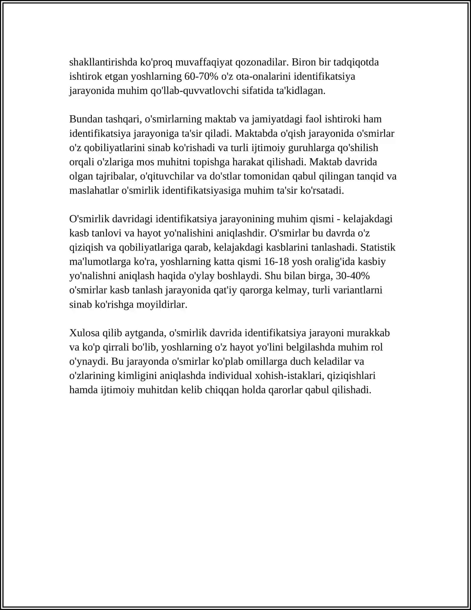O‘SMIRLIK DAVRIDA PSIXIK RIVOJLANISH XUSUSIYATLARI 4