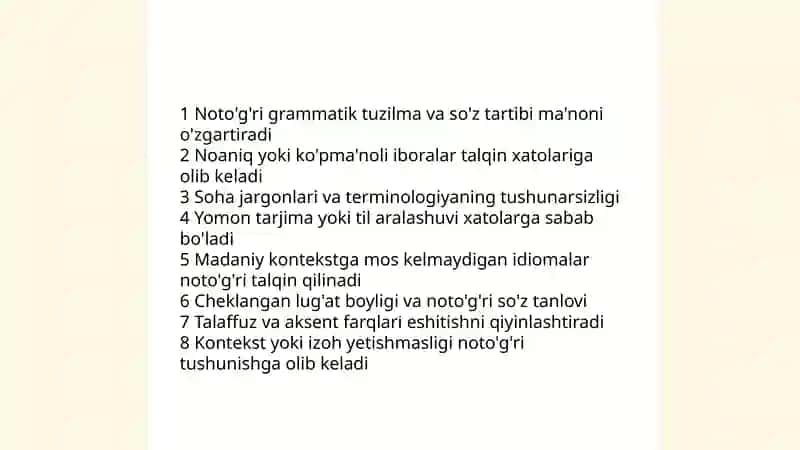 Muloqotda muammolarni tahlil qilish va ularni yechish 4