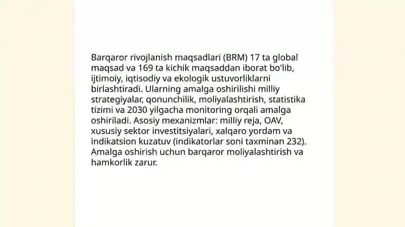 Global jarayonlar va barqaror taraqqiyot falsafasi 4