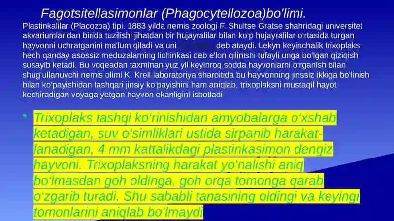 Mo’minova Nodiraning Zoologiya fanidan mustaqil talim topshirig’i 4