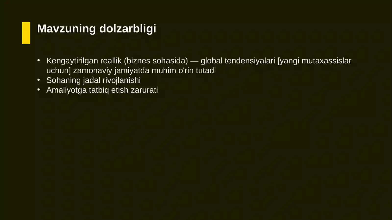 Kengaytirilgan reallik (biznes sohasida) — global tendensiyalari [yangi mutaxassislar uchun] 4