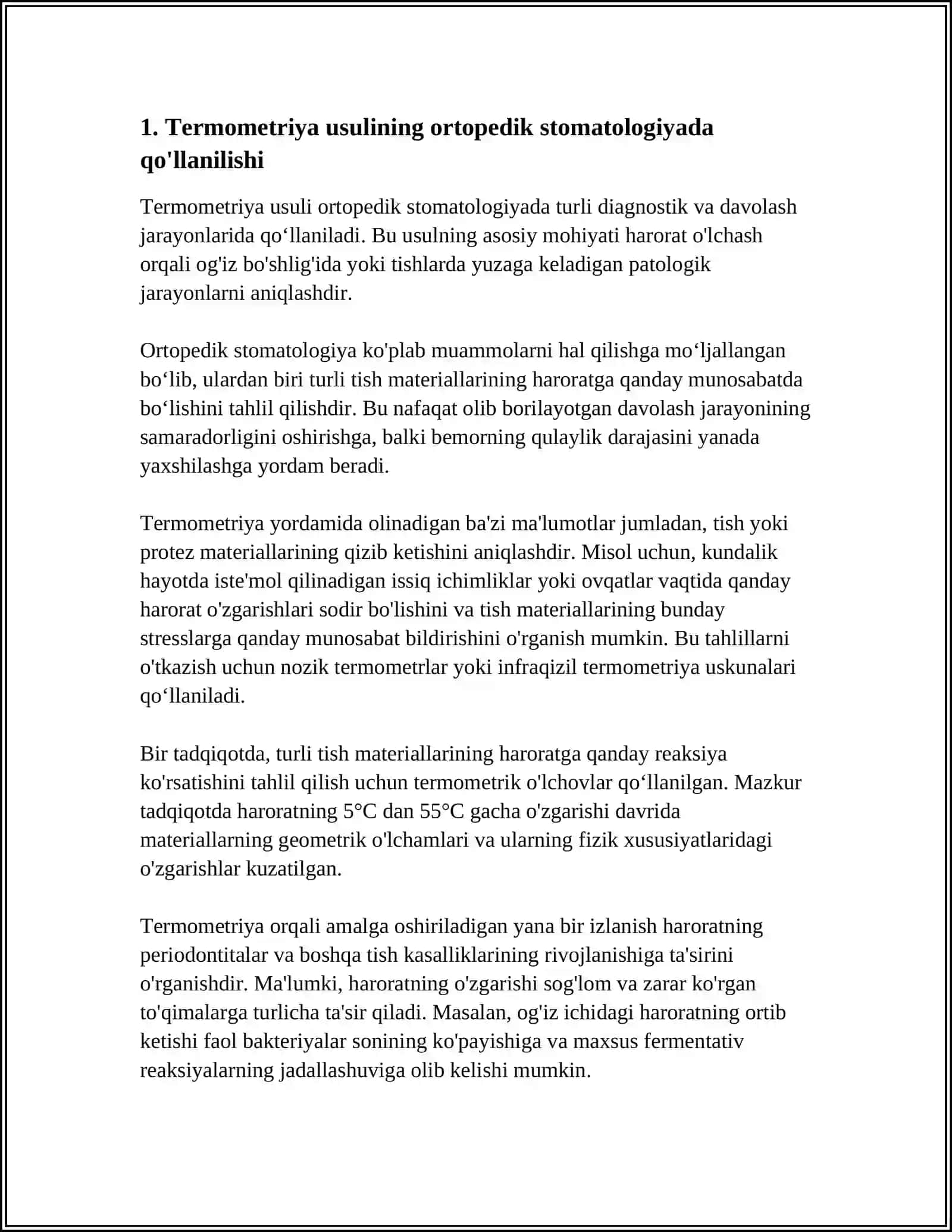 ORTOPEDIK STOMATOLOGIYA KLINIKASIDA BEMORLAR UCHUN QO'SHIMCHA TADQIQOT USULLARI 4