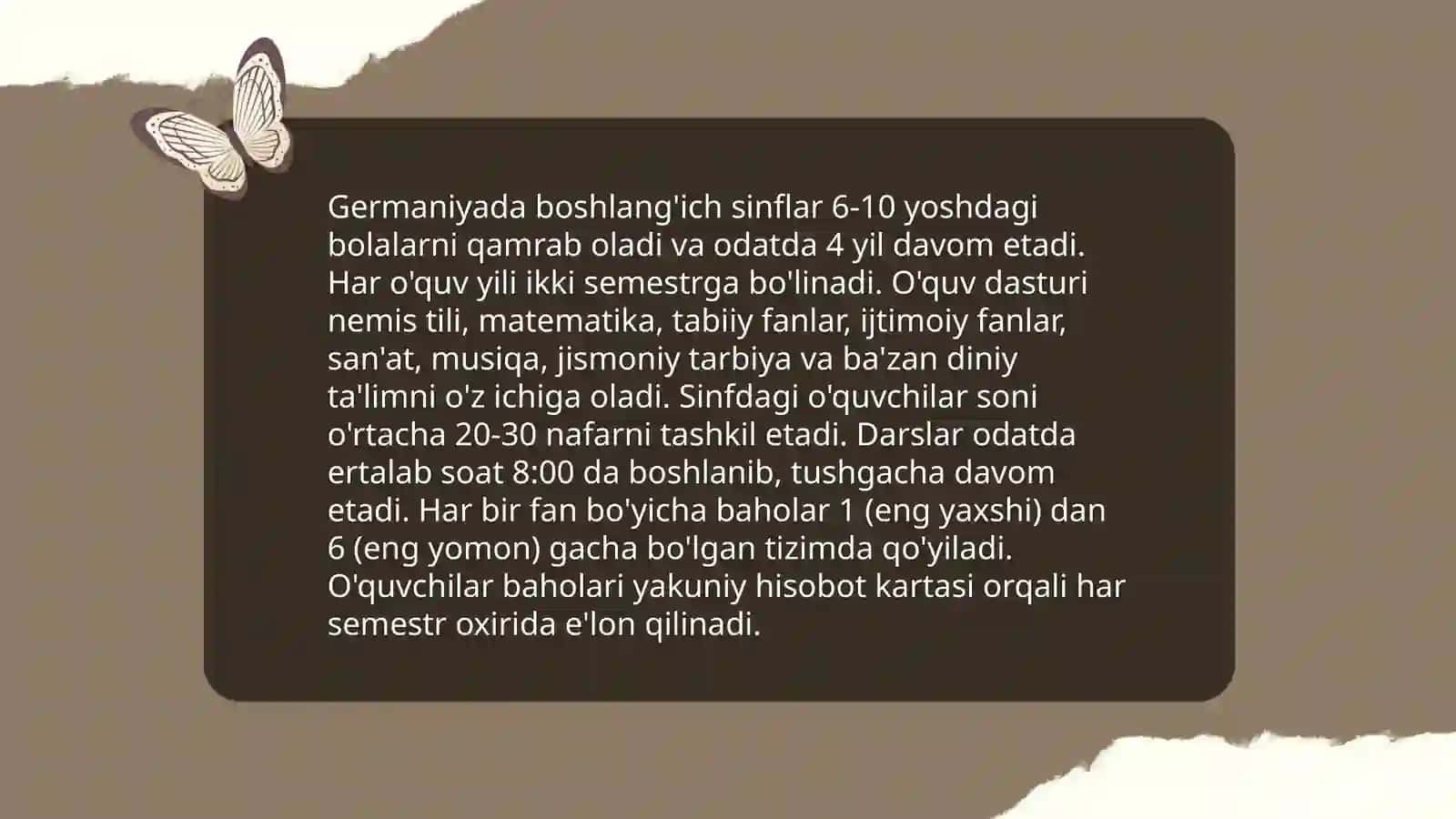 Germaniyada boshlang’ich talim 4