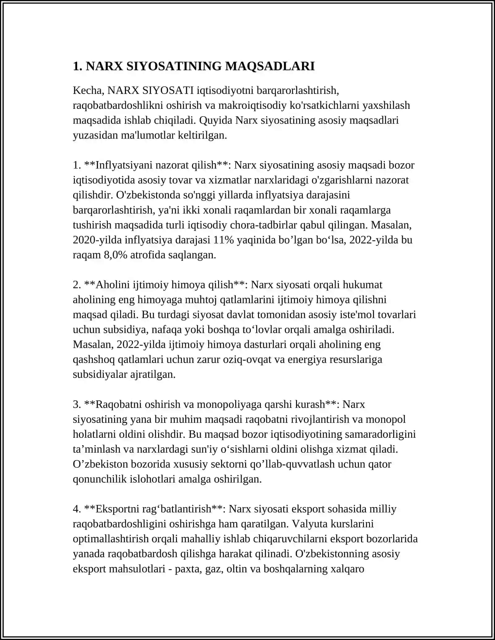 NARX SIYOSATINING AHAMIYATI 4