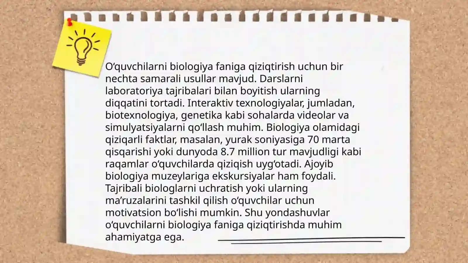 O‘quvchilarning biologiya fanini o‘rganish yo‘llari 4