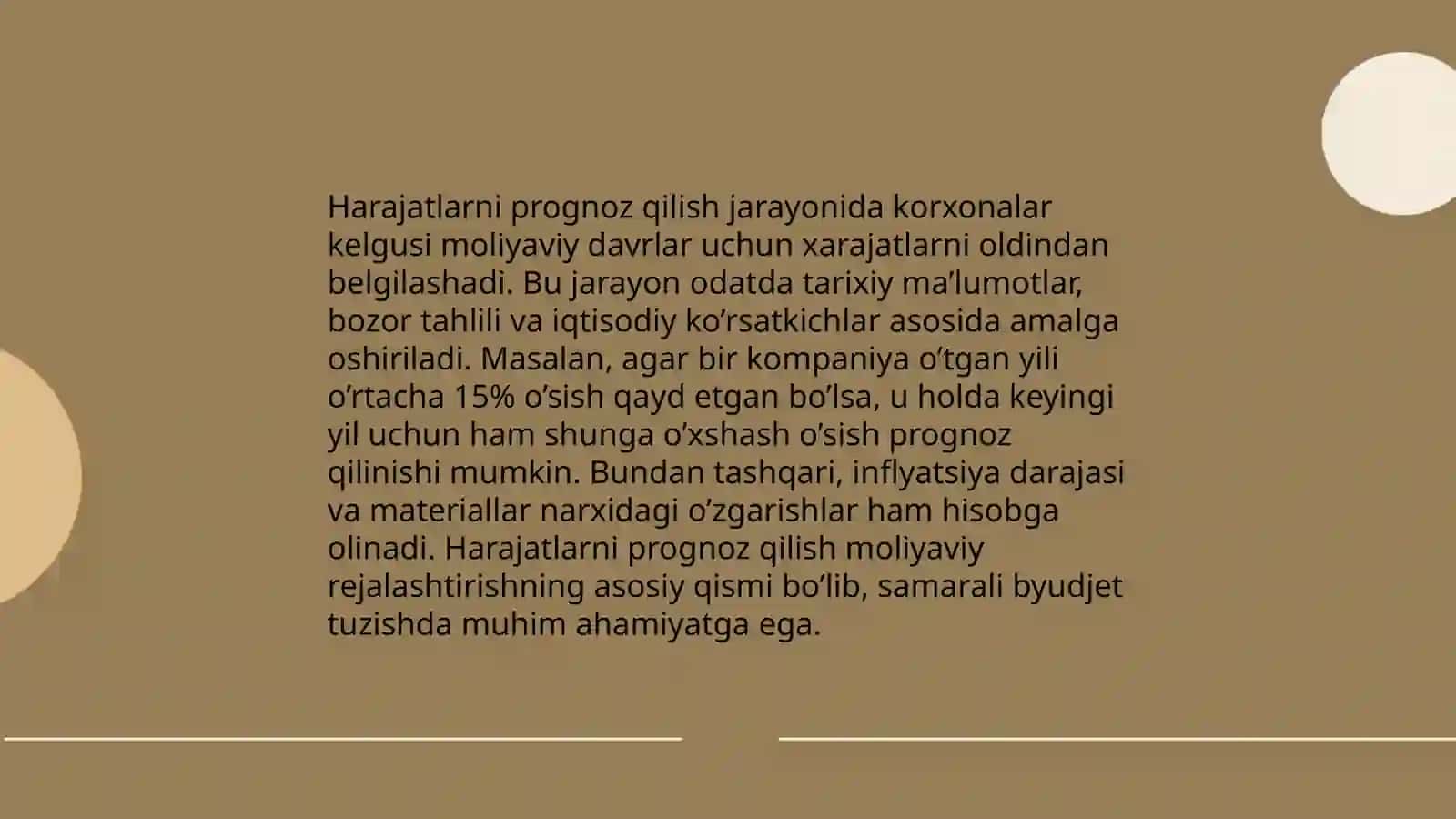 Pul oqimalarini pragnoslash 4