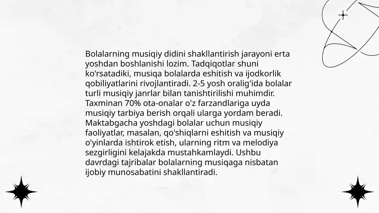Bolalarni ashula aytish, musiqa tinglash va musiqaviy-ritmik harakatlarni o‘rgatish 4