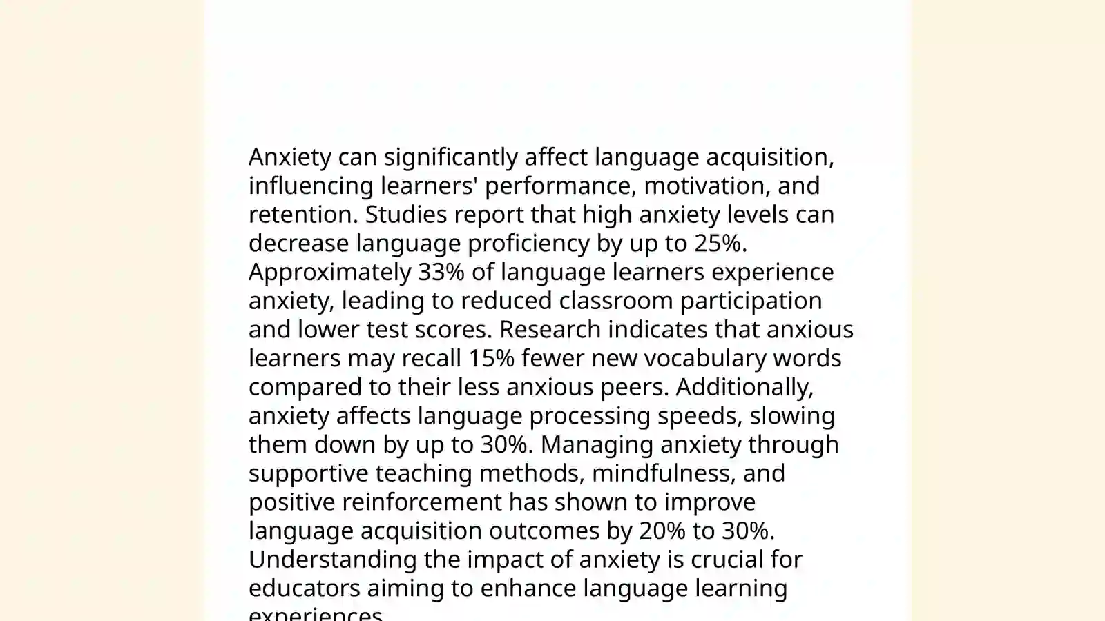 Understanding Learner Characteristics:Psychological Factors and Language Development 4