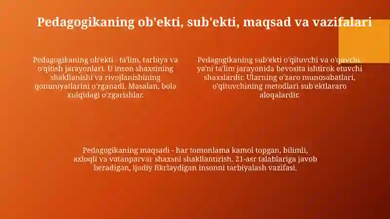 Pedagogika fan sifatida 4