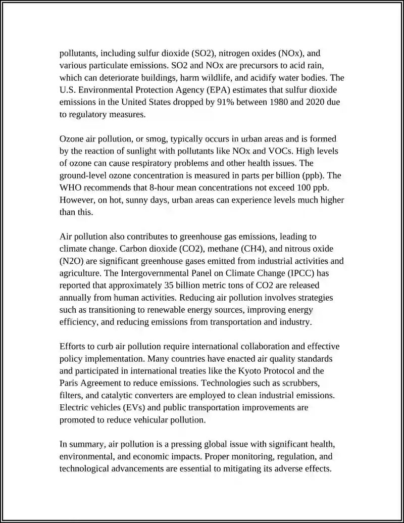Air Pollution Study Guide 4
