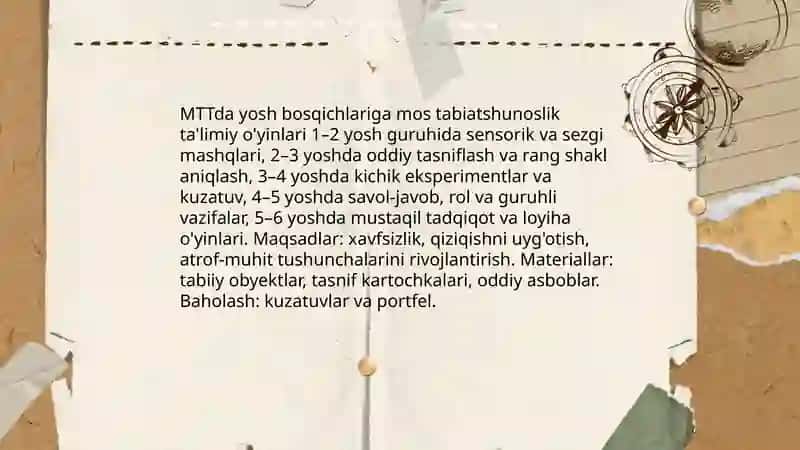 MTTda tabiyat shunoslikka oid ta'limiy õyinlarni tashkil etish 4