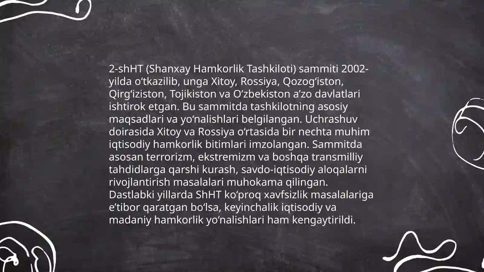 Oʻzbekistonning xalqaro tashkilotlar bilan hamkorlik aloqalari 4