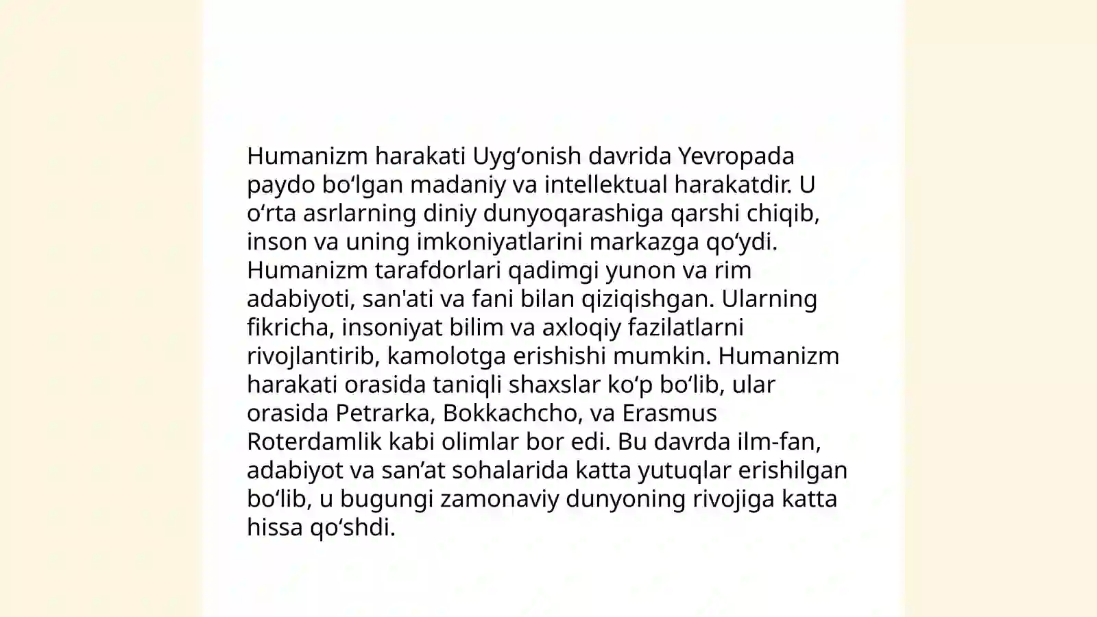 Yevropada uyg’onish davri 4