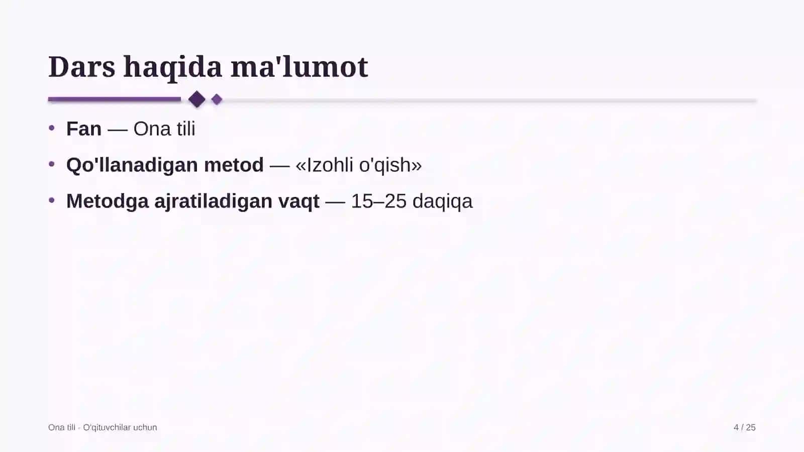 ona tili darslarida izohli o'qish metodidan foydalanish 3978 4