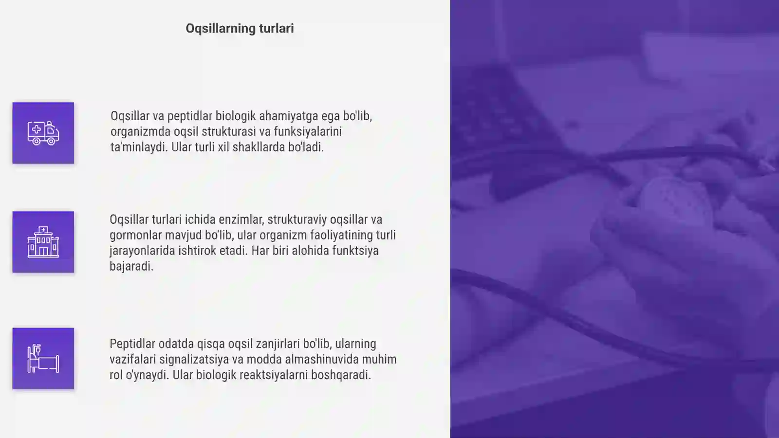 Peptidlar va oqsillar 4