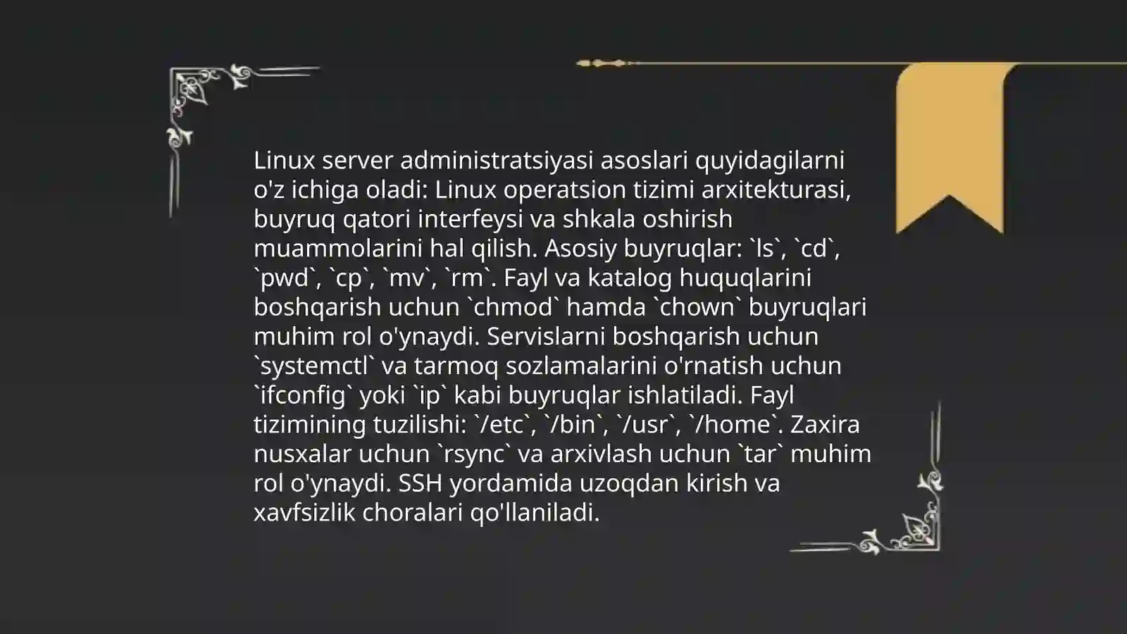 Linux va Windowsda server xizmatlarini sozlash 4