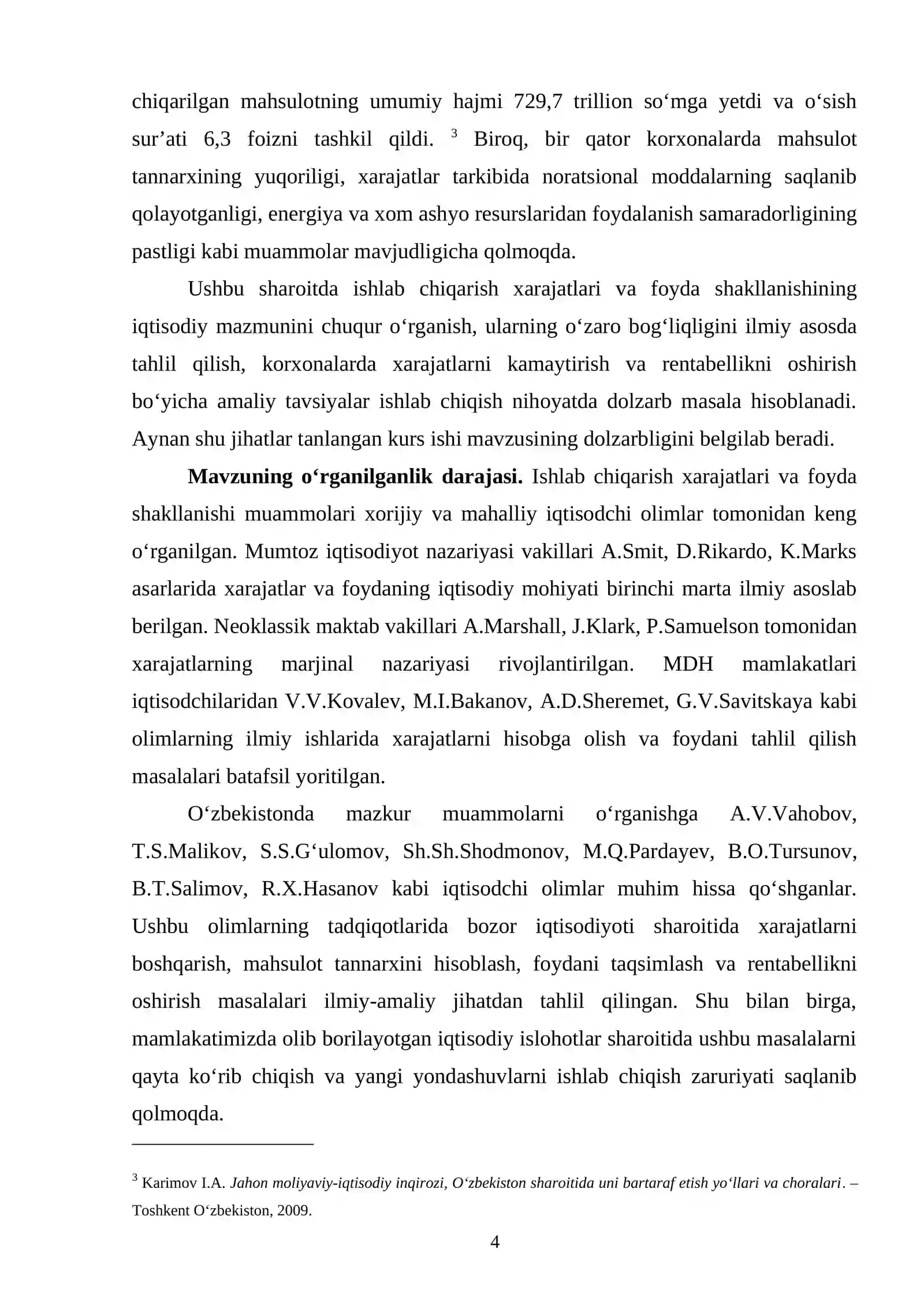 Ishlab chiqarish xarajatlari va foyda shakllanishining iqtisodiy mazmuni 4