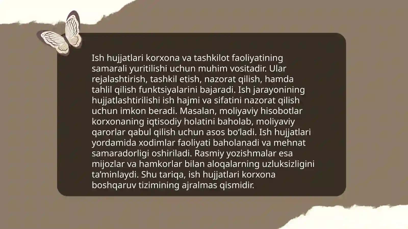 Ish hujjatlari va ularga qoyiladigan asosiy talablar 4