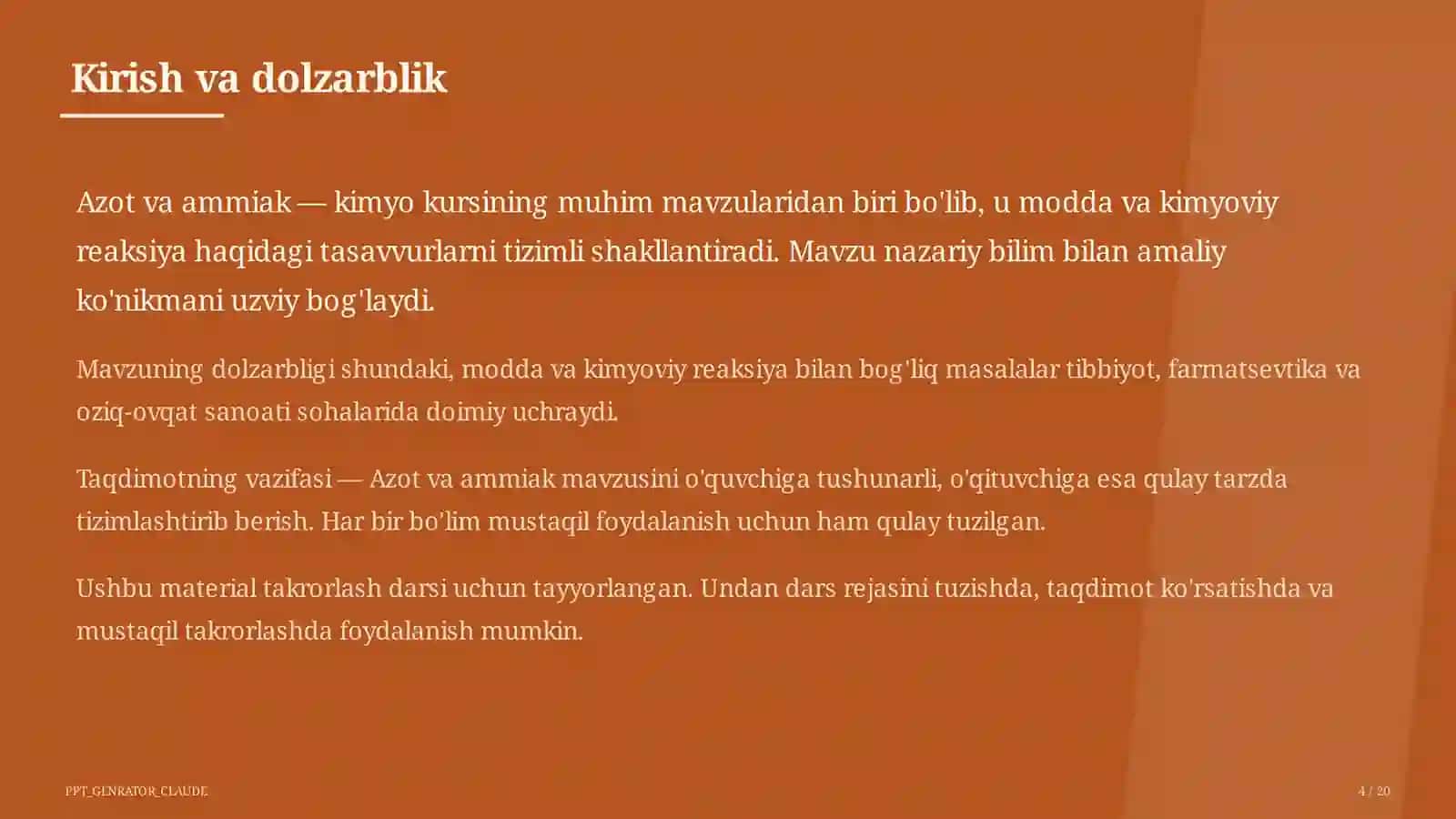 Azot va ammiak (9-sinf) 4